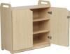 Millhouse Lockable Storage Cupboard with Display & Mirror Back