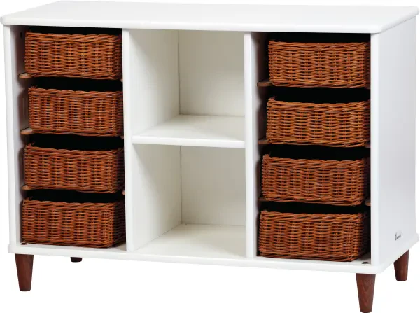 Millhouse Shallow Basket Tray Storage with 8 Baskets