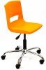 KI Postura+ Task Chair - Chrome Base - Tangerine Fizz