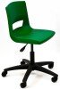 KI Postura+ Task Chair - Black Base - 730-855mm Height - 14+ Years - Forest Green