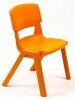 KI Postura+ Classroom Chair - 645mm Height - 6-7 Years - Tangerine Fizz
