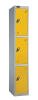 Probe Three Door Single Steel Locker - 1780 x 460 x 460mm - Yellow (RAL 1004)