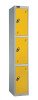 Probe Three Door Single Steel Locker - 1780 x 305 x 380mm - Yellow (RAL 1004)