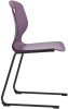 Arc Reverse Cantilever Chair - 460mm Seat Height - Grape