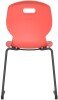 Arc Reverse Cantilever Chair - 460mm Seat Height - Coral