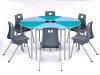 Metalliform Segga Table with Castor - PU Edge