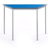 Metalliform Fully Welded Trapezoidal Table - MDF Edge - 1200 x 600mm