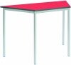 Metalliform Fully Welded Trapezoidal Table - PU Edge - 1100 x 550mm