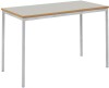 Metalliform EXPRESS Fully Welded Rectangular Table - MDF Edge - 1200 x 600mm - Light Grey