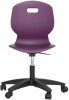 Arc Swivel Fixed Chair - 795-890mm Seat Height - Grape