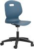 Arc Swivel Fixed Chair - 795-890mm Seat Height - Steel Blue