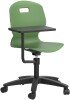 Arc Swivel Fixed Chair with Arm Tablet - 820-890mm Seat Height - Forest