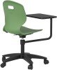 Arc Swivel Fixed Chair with Arm Tablet - 820-890mm Seat Height - Forest
