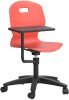 Arc Swivel Dynamic 3D Tilt Chair with Arm Tablet - 470-535mm Seat Height - Coral