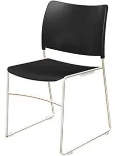 Principal Datum Skid Base Linking Chair Black Moq 2