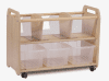 Millhouse Mobile Clear View Storage Unit (empty)