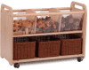 Millhouse Mobile Clear View Storage Unit (empty)