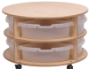 Millhouse Double Tier Mobile Circular Storage (empty)