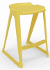 Spaceforme EN One Skidbase Low Back Stool - 610mm - Banana Yellow