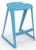 Spaceforme EN One Skidbase Low Back Stool - 610mm - Sky Blue