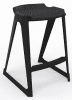 Spaceforme EN One Skidbase Low Back Stool - 610mm - Black