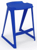 Spaceforme EN One Skidbase Low Back Stool - 685mm - Royal Blue