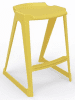 Spaceforme EN One Skidbase Low Back Stool - 685mm - Banana Yellow