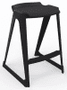 Spaceforme EN One Skidbase Low Back Stool - 685mm - Black