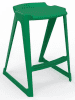 Spaceforme EN One Skidbase Low Back Stool - 685mm - Bottle Green