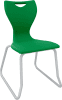 Spaceforme EN Classic Skid Base Chair Size 6 - Bottle Green