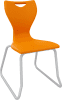 Spaceforme EN Classic Skid Base Chair Size 6 - Mandarin Orange