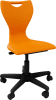 Spaceforme EN Classic IT Chair with Locking Castors - Mandarin Orange