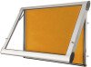 Spaceright Premium FlameShield Internal Showcase - 1005 x 735mm - Aluminium Frame & Gold Felt