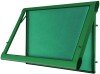 Spaceright Premium FlameShield Internal Showcase - 1005 x 735mm - Green Frame & Green Felt