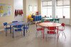 Metalliform Standard Nursery Trapezoidal Table - 1100 x 550mm