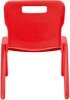 Titan One Piece Classroom Chair - (3-4 Years) 260mm Seat Height - Red