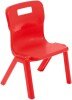 Titan One Piece Classroom Chair - (3-4 Years) 260mm Seat Height - Red