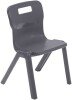 Titan One Piece Classroom Chair - (4-6 Years) 310mm Seat Height - Charcoal