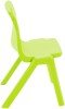 Titan One Piece Classroom Chair - (4-6 Years) 310mm Seat Height - Lime