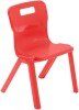 Titan One Piece Classroom Chair - (4-6 Years) 310mm Seat Height - Red