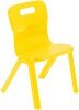 Titan One Piece Classroom Chair - (4-6 Years) 310mm Seat Height - Yellow