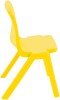 Titan One Piece Classroom Chair - (4-6 Years) 310mm Seat Height - Yellow