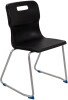 Titan Skid Base Classroom Chair - (14+ Years) 460mm Seat Height - Black