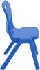 Titan One Piece Classroom Chair - (6-8 Years) 350mm Seat Height - Blue