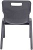 Titan One Piece Classroom Chair - (6-8 Years) 350mm Seat Height - Charcoal