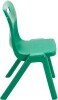 Titan One Piece Classroom Chair - (6-8 Years) 350mm Seat Height - Green