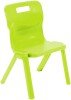 Titan One Piece Classroom Chair - (6-8 Years) 350mm Seat Height - Lime