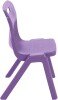 Titan One Piece Classroom Chair - (6-8 Years) 350mm Seat Height - Purple