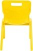 Titan One Piece Classroom Chair - (6-8 Years) 350mm Seat Height - Yellow