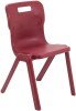 Titan One Piece Classroom Chair - (14+ Years) 460mm Seat Height - Burgundy